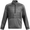 Mens Solid Half Zip Sweat Jacket