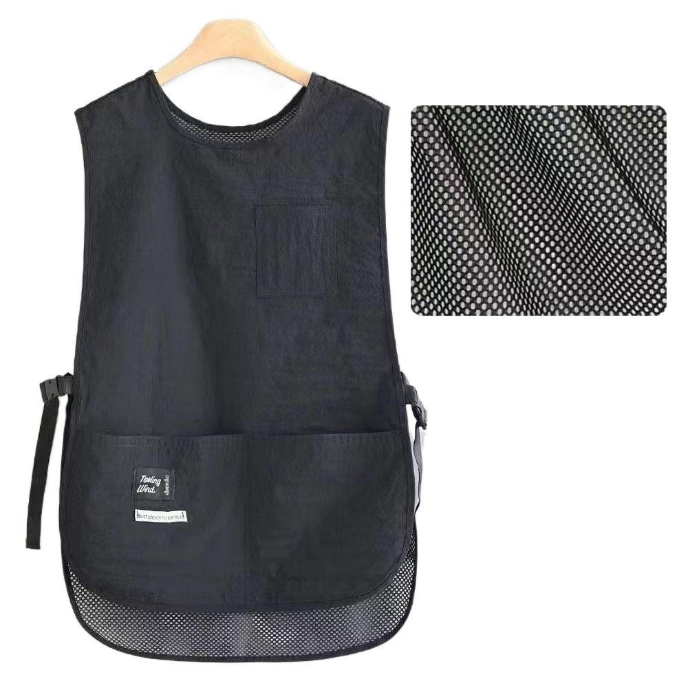 Waterproof Stain-Resistant Apron Breathable Durable Fabric Kitchen Aprons Nylon Vest Style Anti Dirty Coffee House Uniform