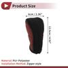 Partuto Gear Shift Knob for Cars and PU Waterproof Cover, Red, 1pc, Trucks, Zipper, Polyester, Protective, Anti-Slip, Dustproof,