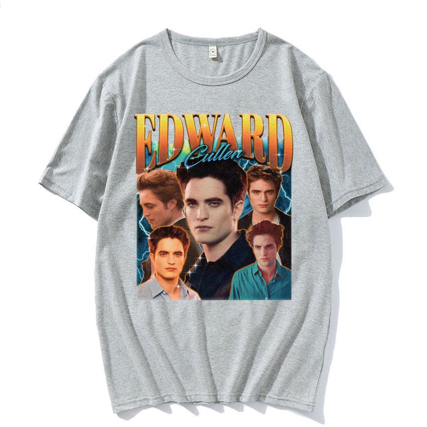 Edward Cullen Retro 90s Graphic T Shirt Twilight Movie Classic Short Sleeve T Shirts Unisex Women Fashion Gothic Streetwear Tshirt