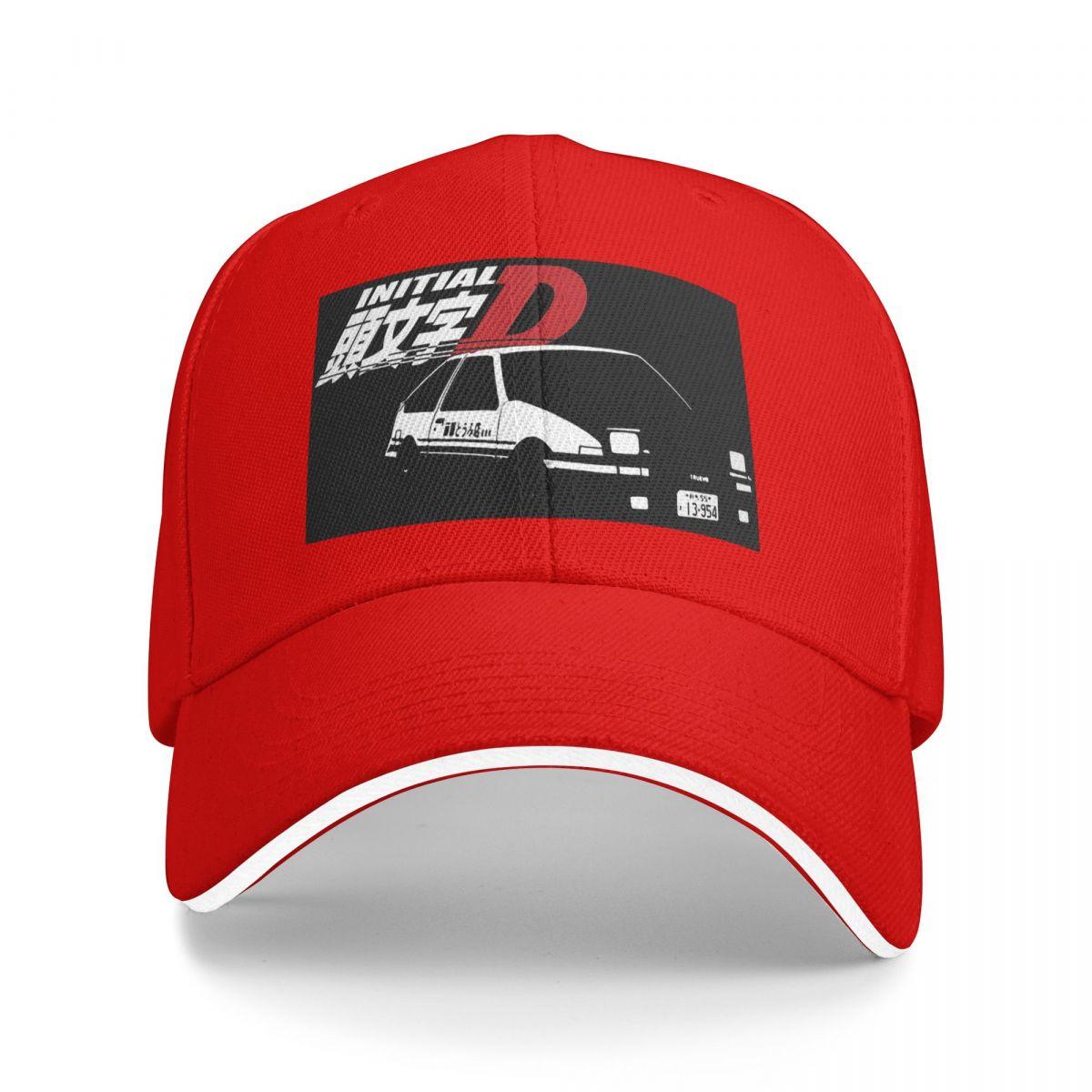 

Unisex Baseball Hats Anime Drift AE86 Initial D Outdoor Streetwear Summer Sports Baseball Caps Hip Hop Cap Casquette Hats One Size