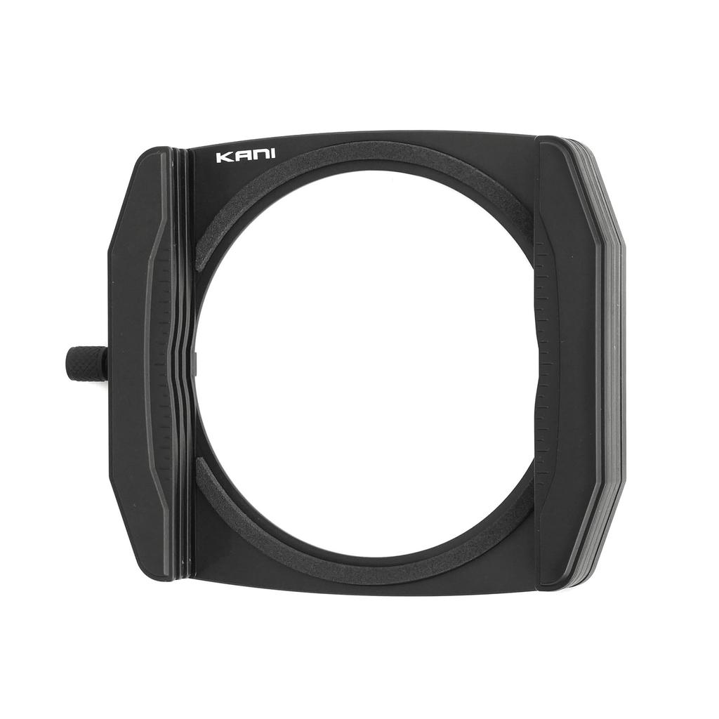 KANI 75mm wide HT75 filter holder Holds up to 3 Adapter ring sold Includes storage Made of 818973 body. filters. separately. case. aluminum.