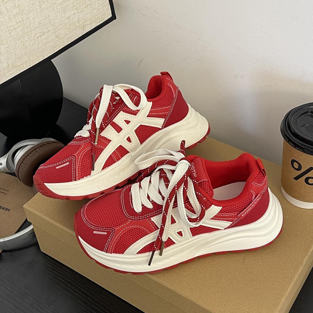 Thick-soled Small Dad Shoes Female Students Autumn New Light Luxury Casual Fashion Heightening Sports Shoes