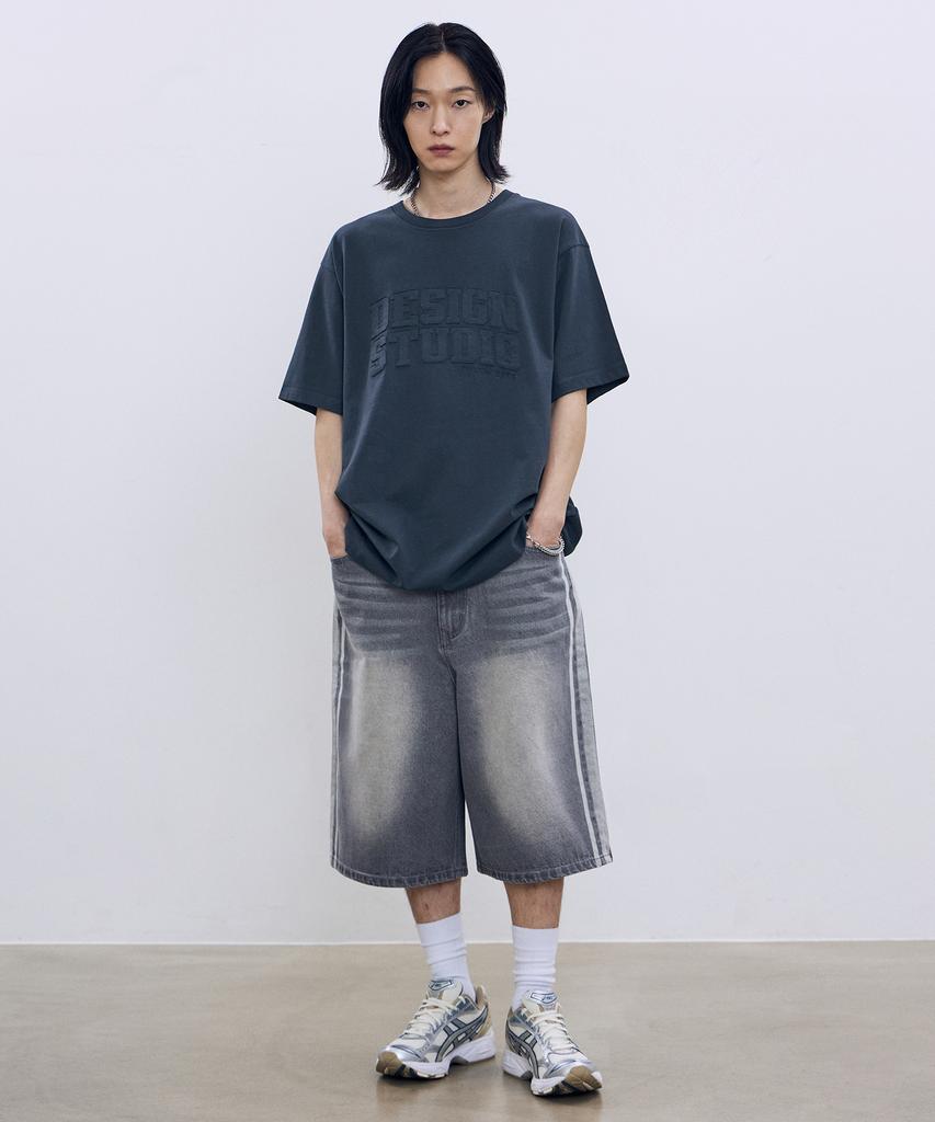 FILLUMINATE Applique Studio T-Shirt - Navy