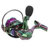 Lure Spinning Reel Metal Spinning Fishing Wheel Gapless 5.0:1 Speed Ratio Fishing Reel for Freshwater Saltwater SK2000