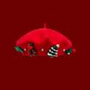 Meier Christmas beret, female three-dimensional Christmas tree decoration holiday atmosphere hat