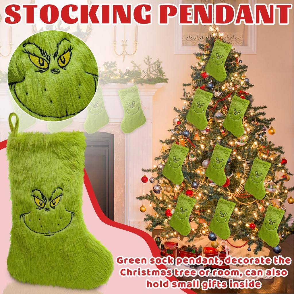 Fashion Christmas Stockings Gift Bag Christmas Tree Decoration Supplies