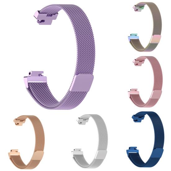 Stainless Steel Magnetic Watch Band Wrist Thin Mesh Strap for Fitbit Inspire HR