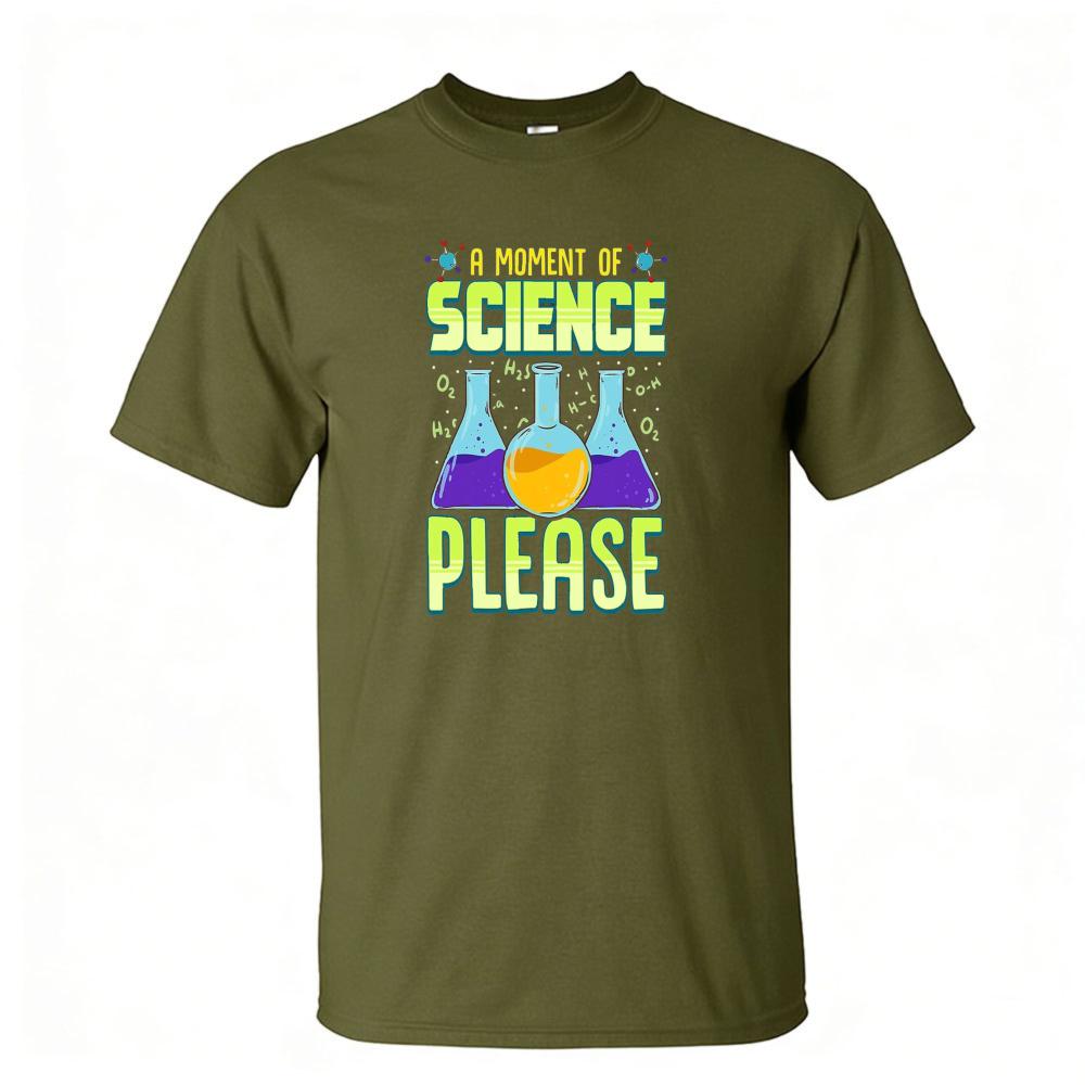 A Mounisext Of Science Please Summer Unisex Cotton Crew Neck Tshirts Cartoon Lab Glassware Print Funny Chemistry Nerd Holiday Apparel