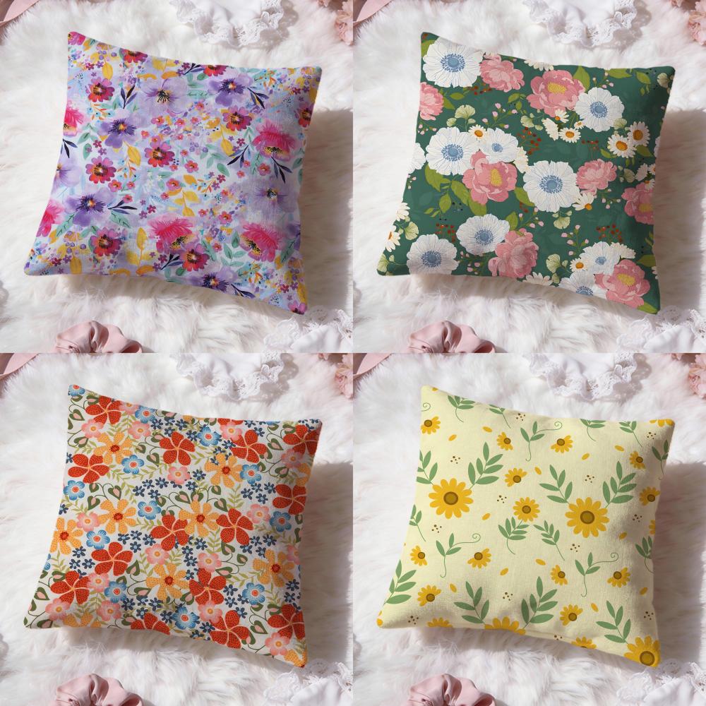 Solid Color Blocking Cushion Cover Premium Comfort Reversible Pillow Cove Two In One Design for Any Room Car Interior