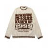 Pull Tricoté Oversize Hommes Femmes Hiver Chaud Coupe Ample Col Rond Manches Longues Pull avec Détail torsadé