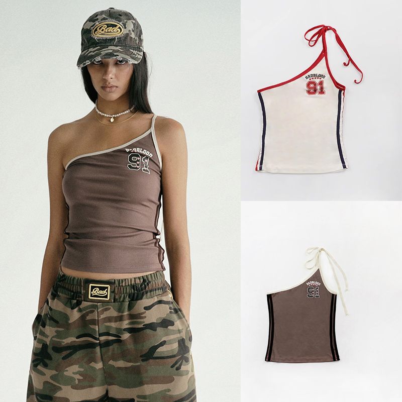 South Korea Badblood American Style Niche Style Sexy Camisole Women's New Arrival Print Stylish Sexy