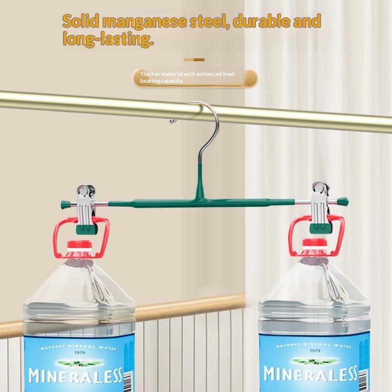 12Pcs Adjustable Metal Hangers With Clips, Non-Slip Space-Saving For Pants/Skirts & All Garments, Keep Clothes Tidy & Organized