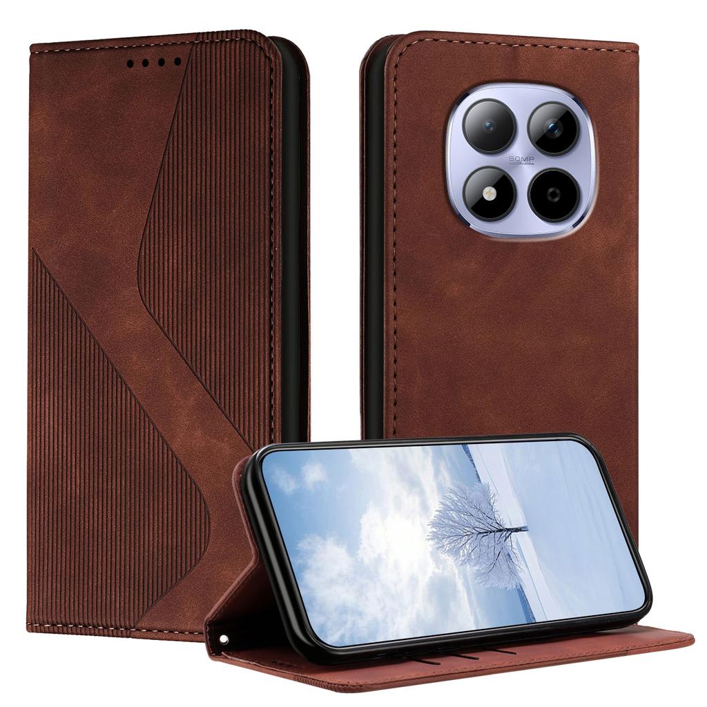 Für Xiaomi Redmi Note 15 Pro 5G (Global) Handyhülle Hautgefühl Leder Wallet Case mit Ständer