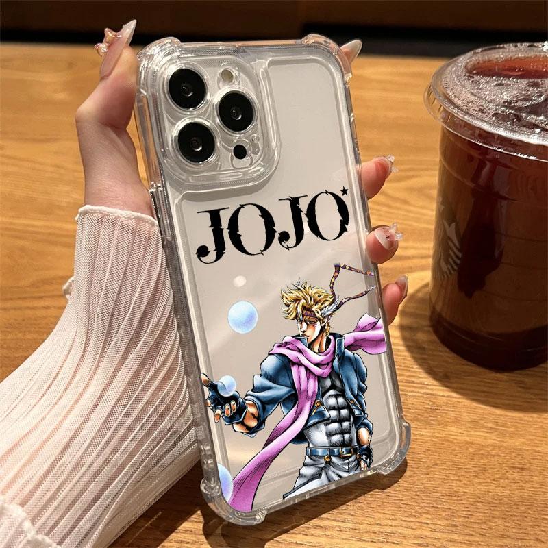 

JoJos Bizarres Anime Adventures Phone Case Clear For iPhone 17 16 14 15 11 12 13 Pro Max 16E 16 Plus 17Air Soft Shockproof Cover iPhone 11