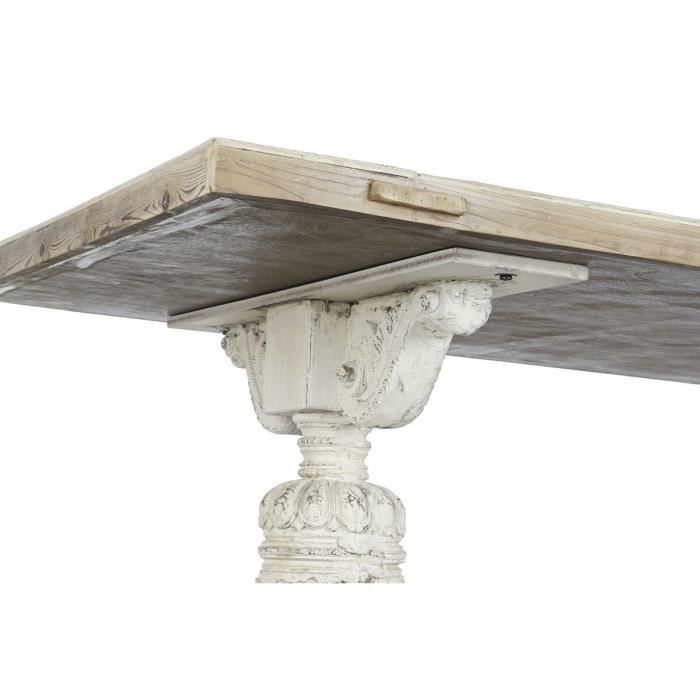 Dining Table 200 X 90 X 78 Cm Natural White Fir