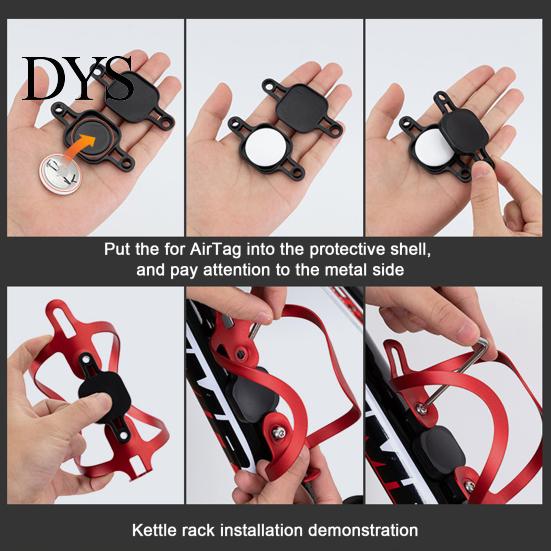 Lightweight Locator Holder Bike Mount for AirTag Waterproof Bicycle Hidden GPS Portable Tracker Anti-lost Tracking Device Case Cover Accessories