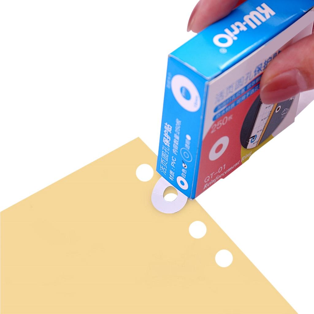 Loose Leaf Paper Hole Reinforcement Labels Round Stickers Self Adhesive Hole Punch Protector for Office School Home
