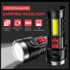 Led Tactical Flashlight Super Bright 100000lm Ipx4 Waterproof 1200mah Battery Usb Rechargeable
