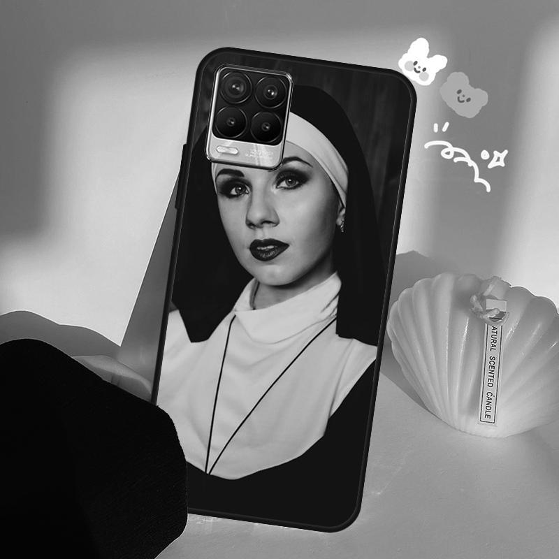 Sister Style Nun Sexy Girl Case For Realme C71 C63 C61 C55 C51 C53 C25 C65 C67 C75 11 12 13 14 15 Pro Plus GT6 GT7 Pro