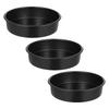Egg Cake Mold 3Pcs Round Cake Tin for Baking Cakes Easily