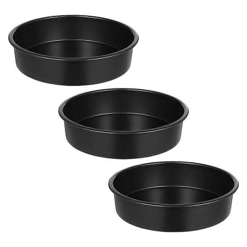 Egg Cake Mold 3Pcs Round Cake Tin for Baking Cakes Easily