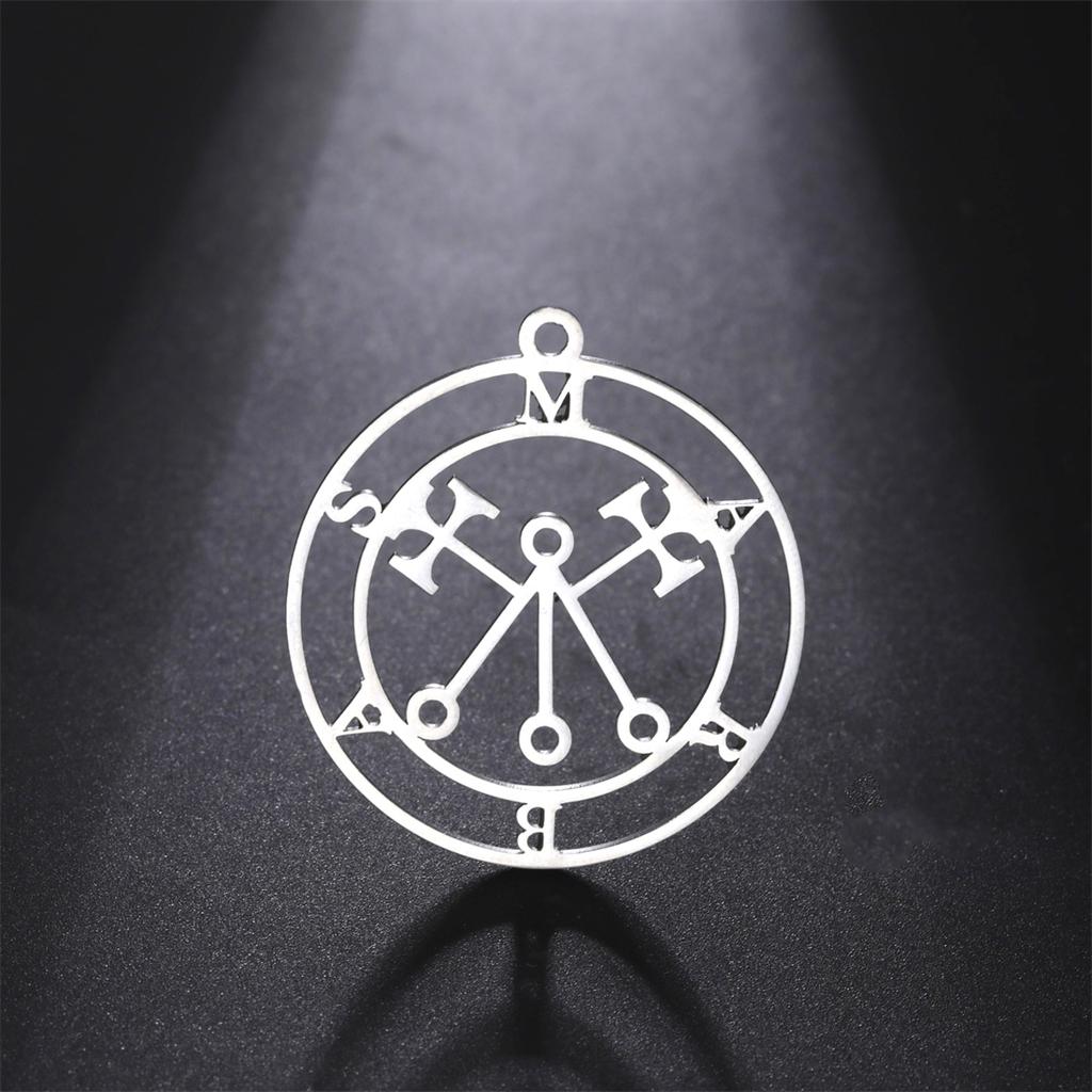 Goddess Sigil of Lilith Pendant Stainless Steel Demon Seal Marbas Pendants Solomon Amulet Jewelry Wholesale