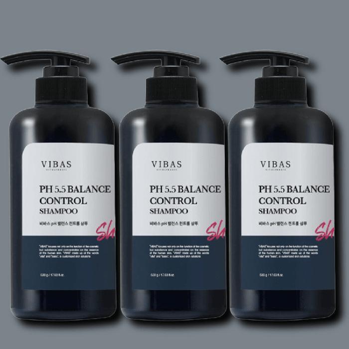 VIBAS pH Balance Control Shampoo 500g x 3 (17257232)