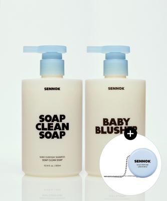 Sennok Shiny Everyday Shampoo 300ml  Choose 1 Of 2 Types  +  Gift  Solid Perfume Key Ring
