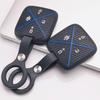 Soft Silicone Smart Key Sleeve for Zeekr Zeekr 001 Zeekr 009 Zeekr X Zeekr 007 with Keychain Honeycomb Texture Anti Scratch Smart Key Fob Sleeve