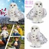 Delightful Wizard Snowy Owl Plush Toy Cuddly Stuffed Doll For Kids Collectors