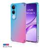 For VIVO V50 Lite V50E Regnbuegradient Støtsikkert Telefondeksel Myk TPU Gjennomsiktig Anti-fall Deksel for VIVO V 50 Kollisjonsputer Deksel