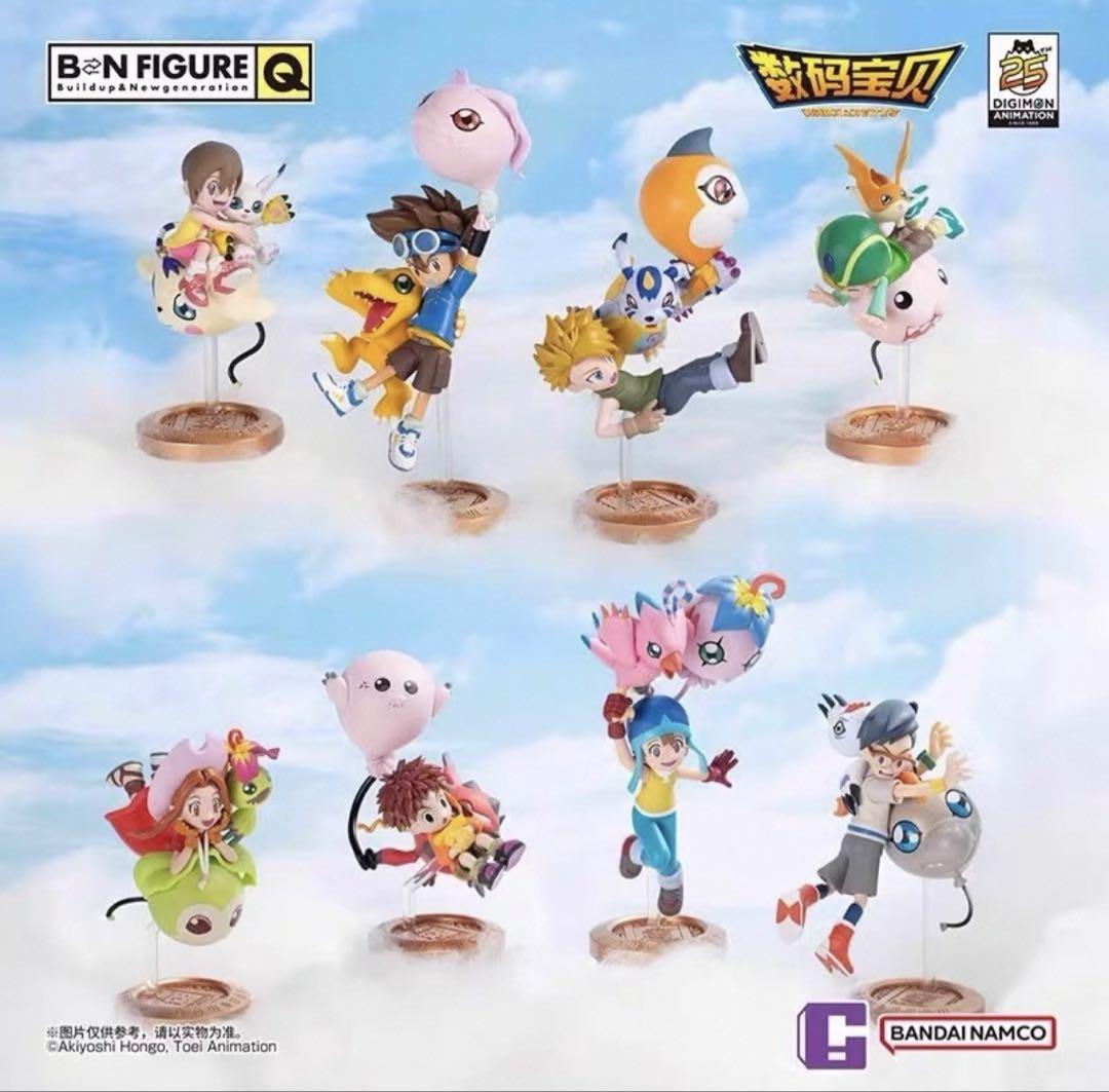 

[USED] Digimon Adventure China Exclusive 25th Anniversary Figures All Types (8 Figures)