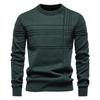 Men’s Euro Fit Solid Crew Neck Pullover Sweater