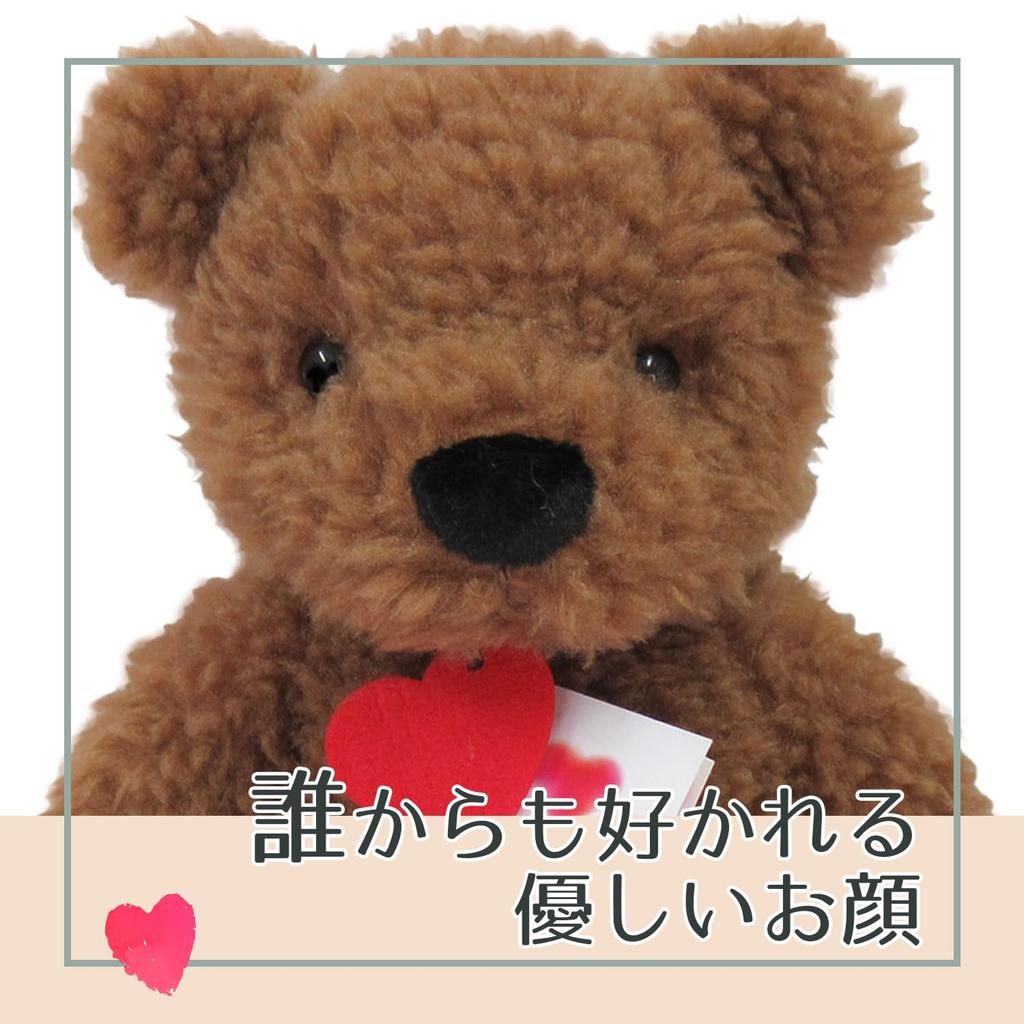 Shinada Global Lovely Worry Bear White (M) Teddy Bear LOFU-0350W