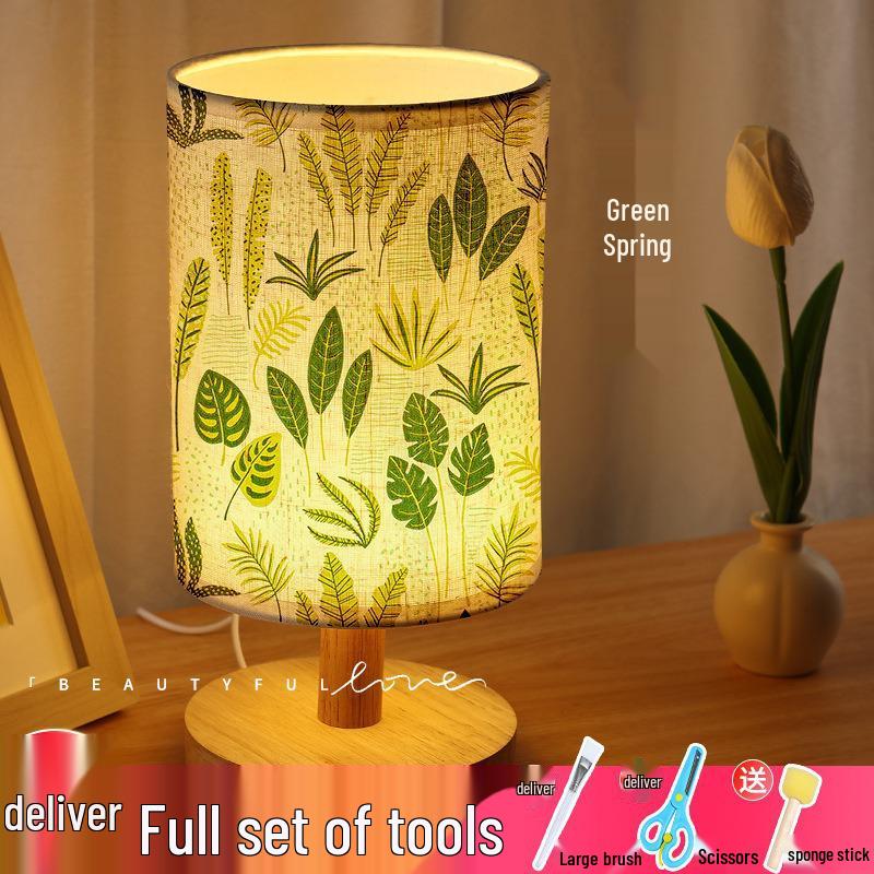 Dried Flower Embossed Table Lamp DIY Kit - Creative Gift for Team Building and National Day Festivities