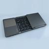 B033 Mini Folding Keyboard Wireless Bluetooth Keyboard with Touchpad  Type-C Rechargeable Portable Keyboards for IOS Android