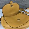 GUESS Leather Shoulder Bag Brown Small Elegant Design(USED)