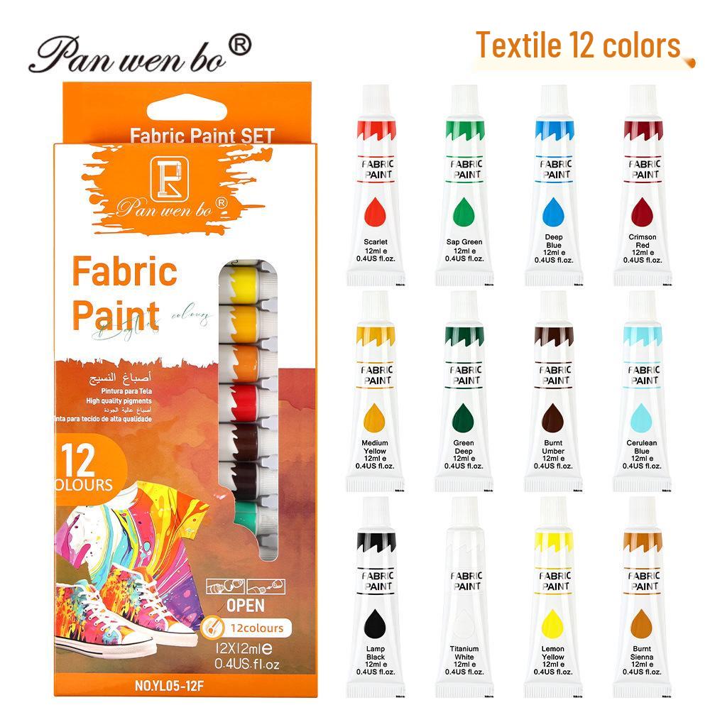 25ml Acrylic Paint Set for Textiles, Glass, and Watercolor Art Projects