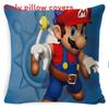 Super Bros Mario Pillow Cover Car Home Living Room Sofa Bedroom Cover Cushion