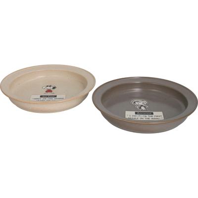Yamaka Shoten PEANUTS Curry Geschirr Glasur Snoopy Day Hergestellt in Easy-Scoop Tellern, Groß, 21cm, Paar, Set, Ofenbrand-Finish, Merchandise, Muttertags