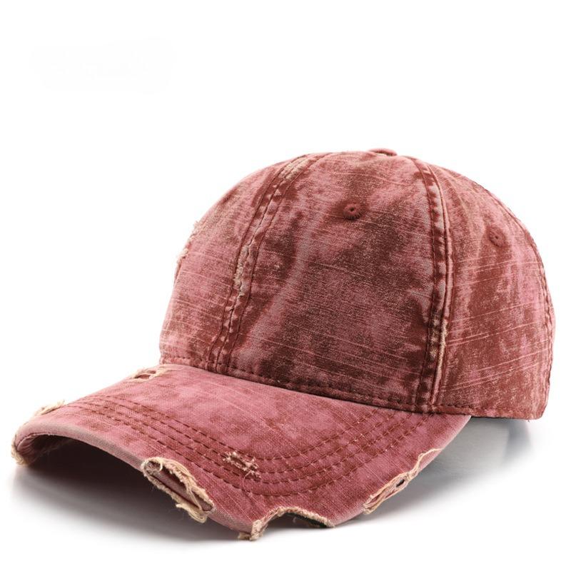 Japanese retro spring and autumn washed hole baseball cap outdoor women's sports leisure sunscreen peaked hat
