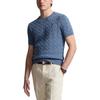 Polo Ralph Lauren FW24 Solid Color Small Pony Embroidered Crew Neck Short Sleeve Knit Shirt Men Tops Light-Blue MNPOSWE1N820029-400