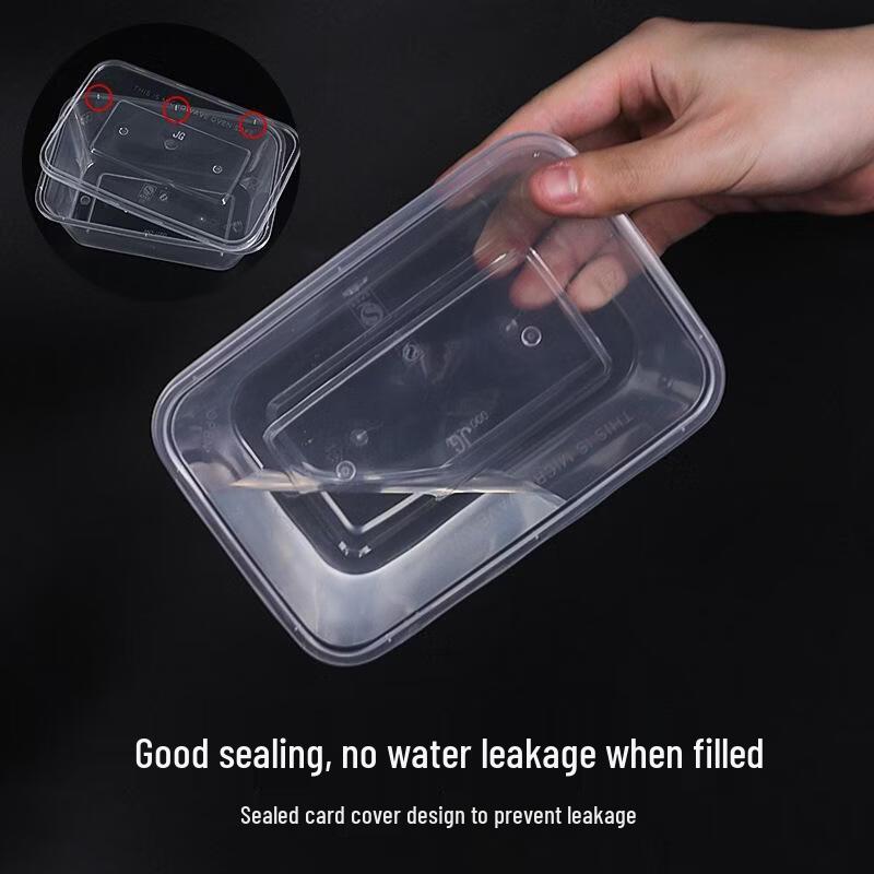 JingJingRS Thickened Disposable Plastic Food Containers