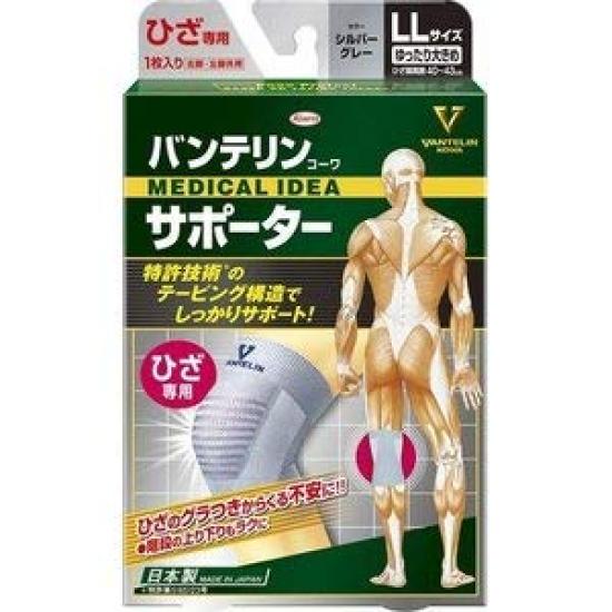 

Kowa of Banterin Kowa Supporter for Loosely Silver 1 Piece x 3 Piece Set [Set 3] Knees, Large/LL Size, Gray,