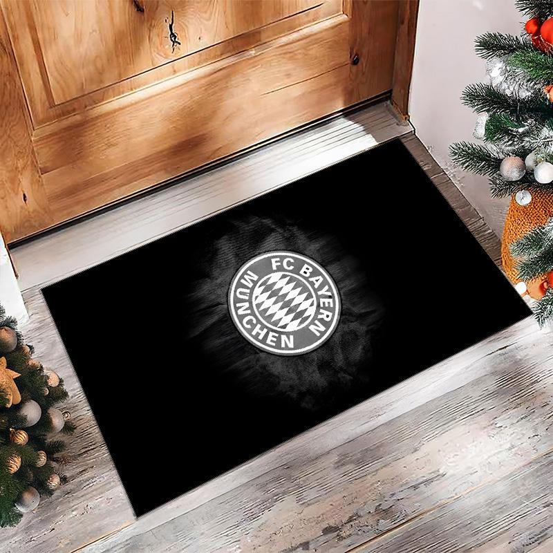 Bayern Munich Theme rug Soft Crystal Velvet Area Rug Non-Slip Floor Carpet for Living Room Bedroom Nursery