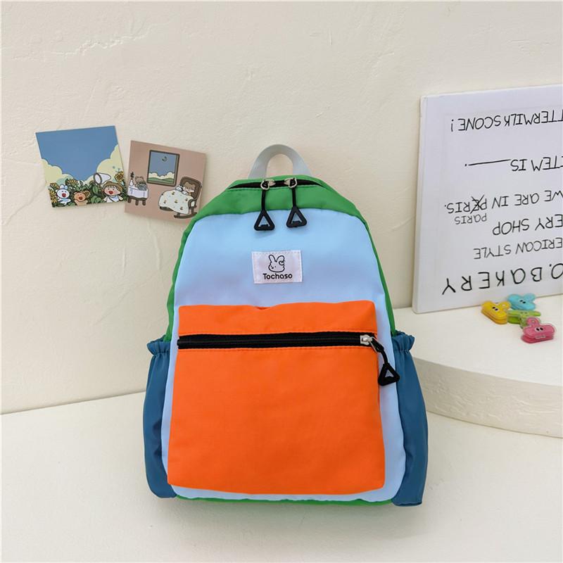 Stylish And Colorful Kindergarten Backpack Lightweight Cute Canvas School Bag For Kids