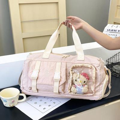 Borsa Versatile per Yoga e Fitness di Grande Capacità con Separazione Bagnato-Asciutto; A mano e a tracolla per brevi viaggi o viaggi d'affari