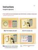 Secure Home Office Wall-Mount Electronic Steel Safe for Money Protection
