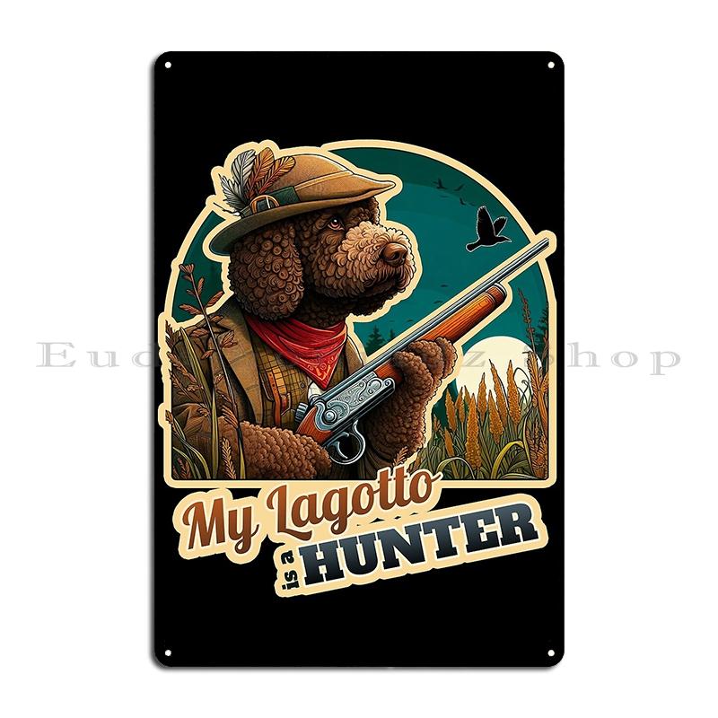 Lagotto Romagnolo Portrait Metal Sign Rusty Plaques Club Bar Wall Plaque Tin Sign Poster